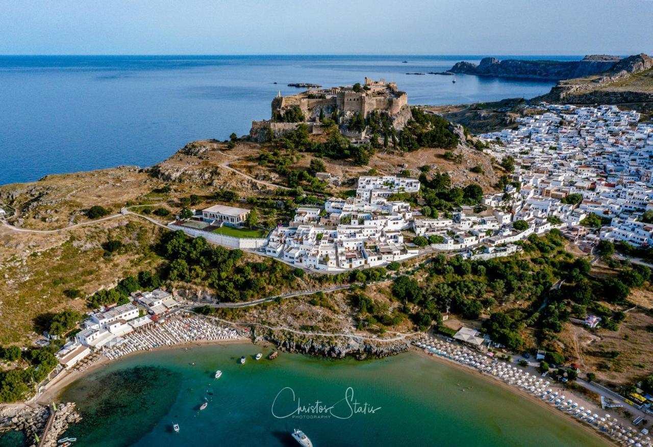 Lindos Shore Summer House With Jacuzzi And Sea View !!! Dış mekan fotoğraf