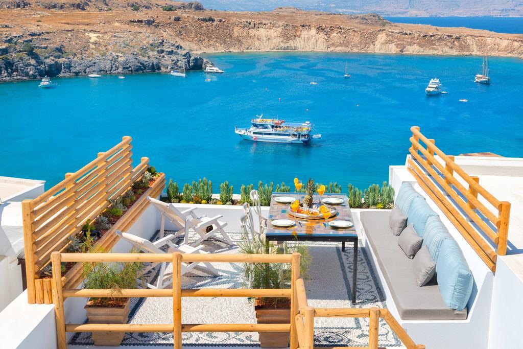 Lindos Shore Summer House With Jacuzzi And Sea View !!! Dış mekan fotoğraf